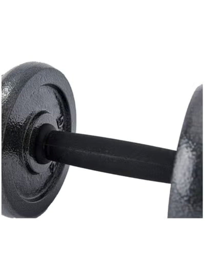 هويتك مجموعة دمبل قابلة للتعديل 30 كجم مع حقيبة وقضيب توصيل أسود - Image 4